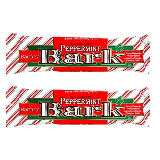 Barton's (2) Bars of Old Fashioned Peppermint Bark Crunched Peppermint