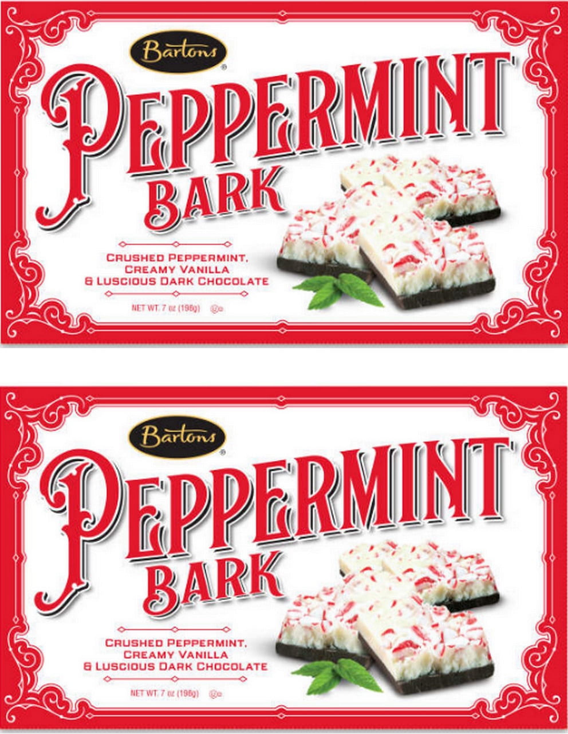 Barton's Old Fashioned Peppermint Bark Dark Chocolate Holiday Candy