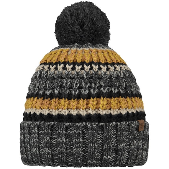 Barts Goser Bobble Hat in Dark Heather