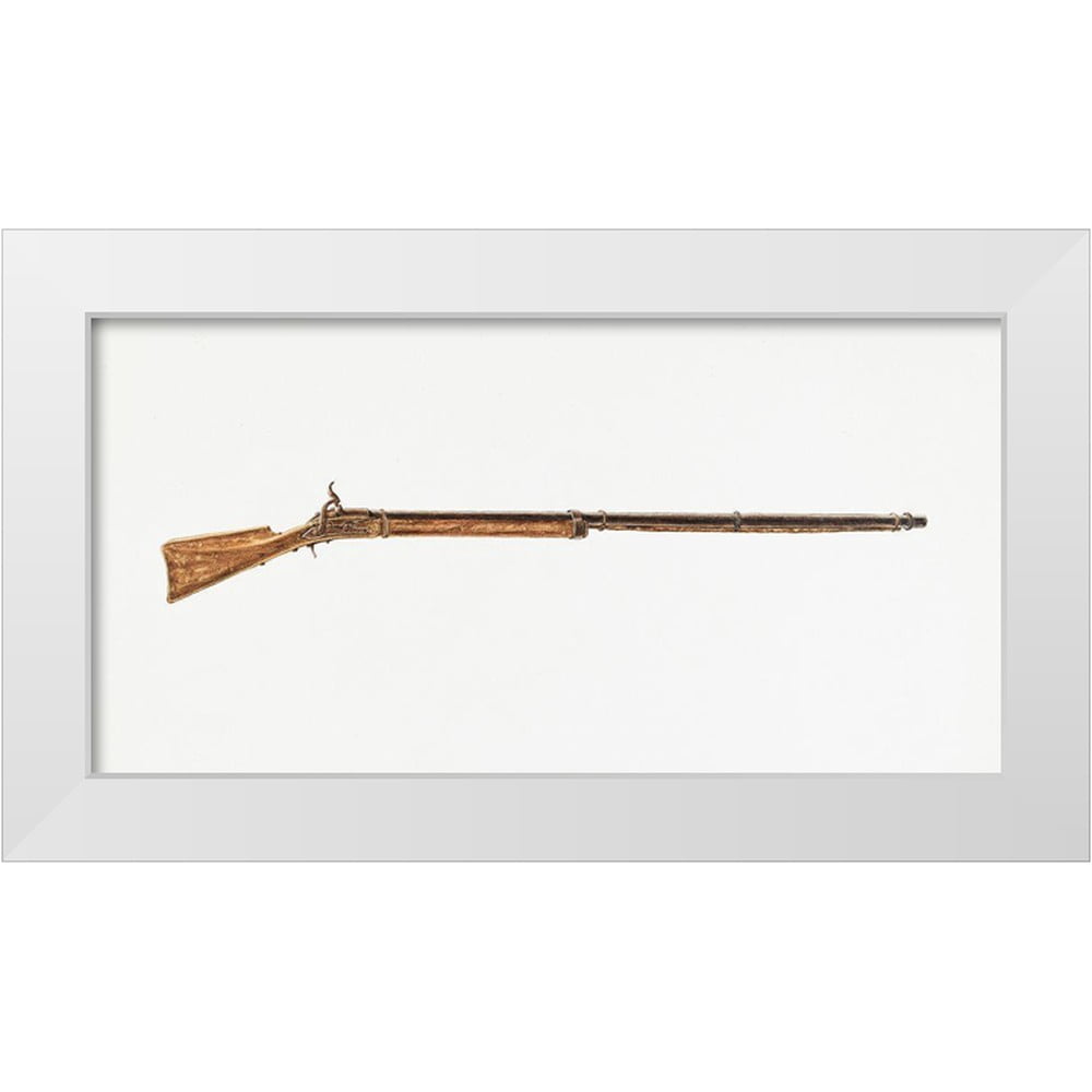 Bartz Gun Bartz, Eugene 14x9 White Modern Wood Framed Museum Art Print Titled ...