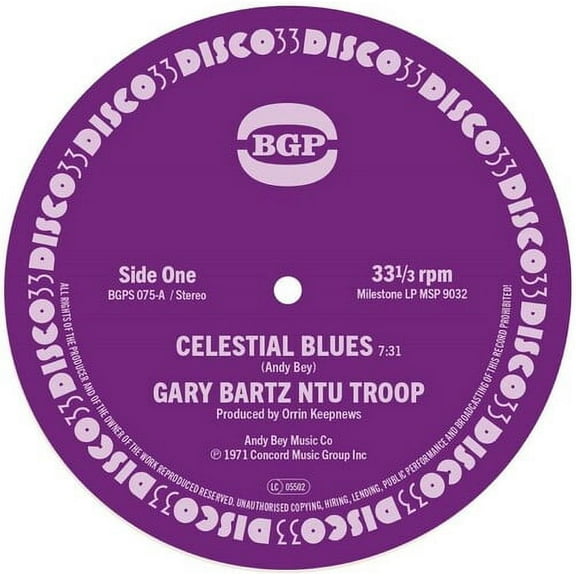 Bartz,Gary / Ntu Troop - Celestial Blues / Gentle Smiles - Music & Performance - Vinyl [7-Inch]