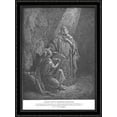 thumbnail image 1 of Baruch Writes Jeremiah's Prophecies 28x36 Large Black Ornate Wood Framed Canvas Art by Gustave Dore, 1 of 2