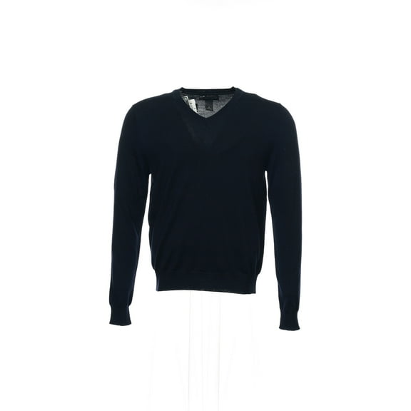 Baruffa Blue Heather V-Neck Sweater , Size Medium