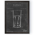 thumbnail image 1 of Barware Blueprint II - Barnwood Framed Canvas - 18 x 24 - Black, 1 of 4