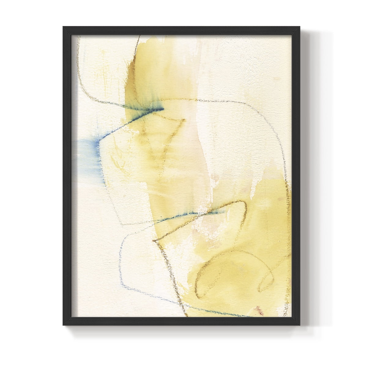 Barxan I Framed Print in Black Solid Wood Framed Print No Nail Hanging