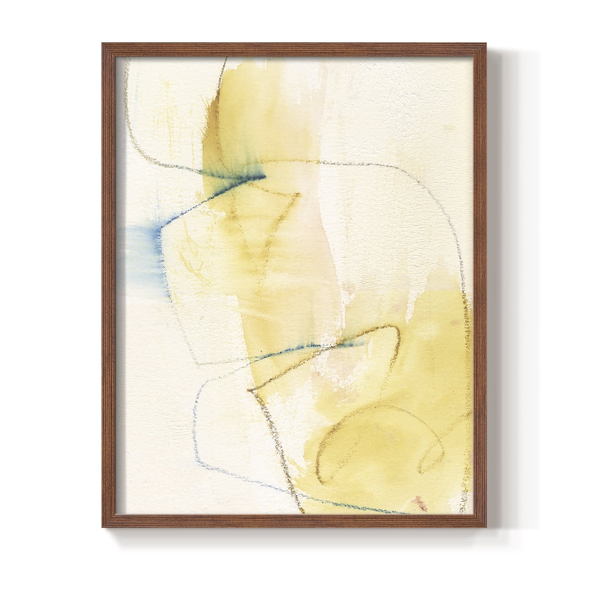 Barxan I Framed Print in Brown Solid Wood Framed Print No Nail Hanging