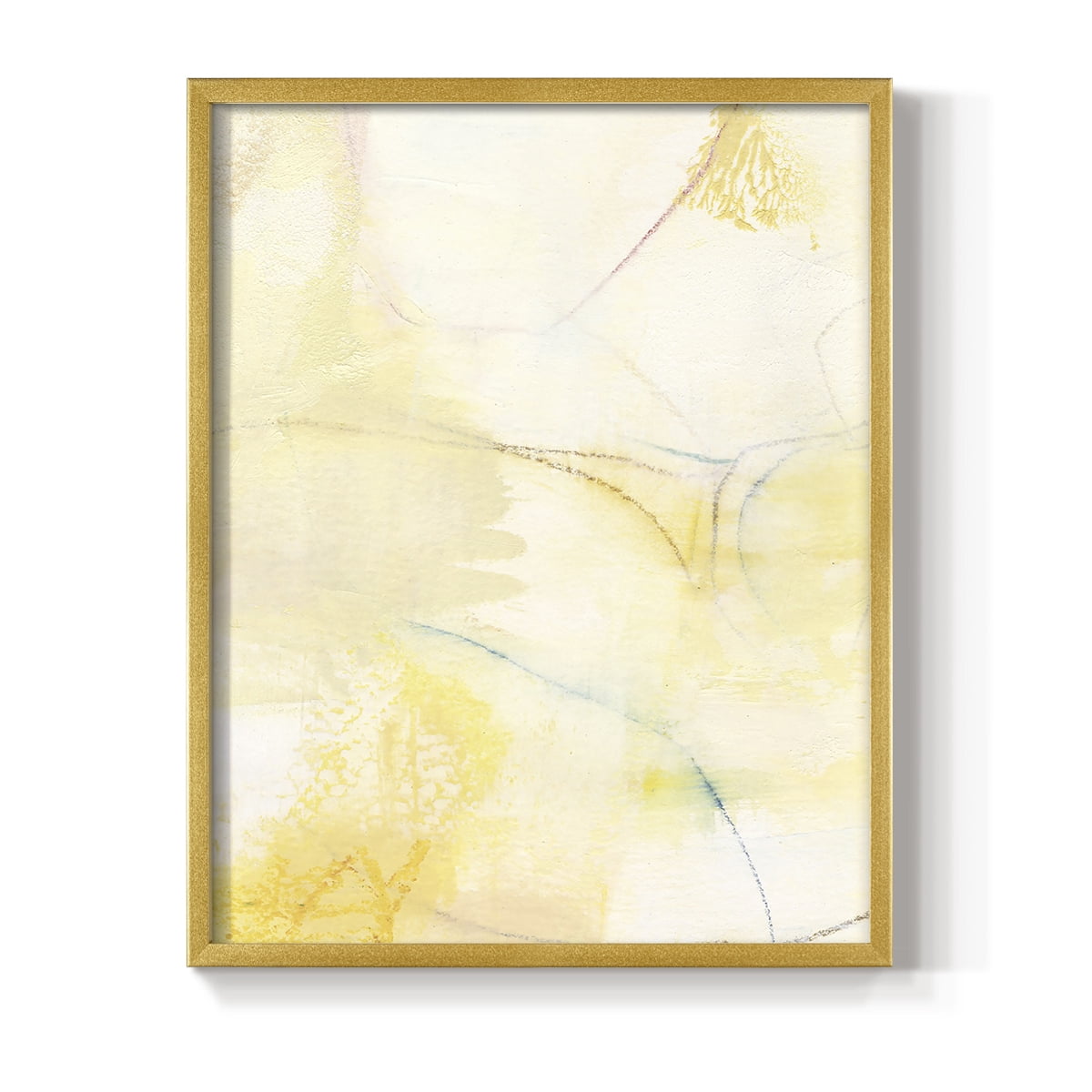 Barxan III Framed Print in Gold Solid Wood Framed Print No Nail Hanging