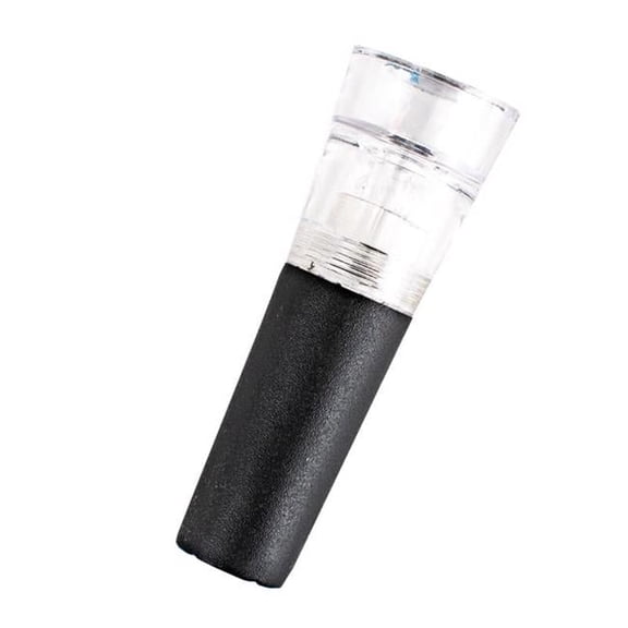Vacuum Pump Wine Stopper, Black and Clear, BarY3, Use by Adults