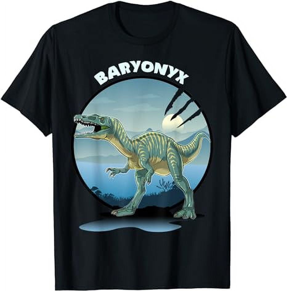 Baryonyx Dinosaur Design With Background TShirt