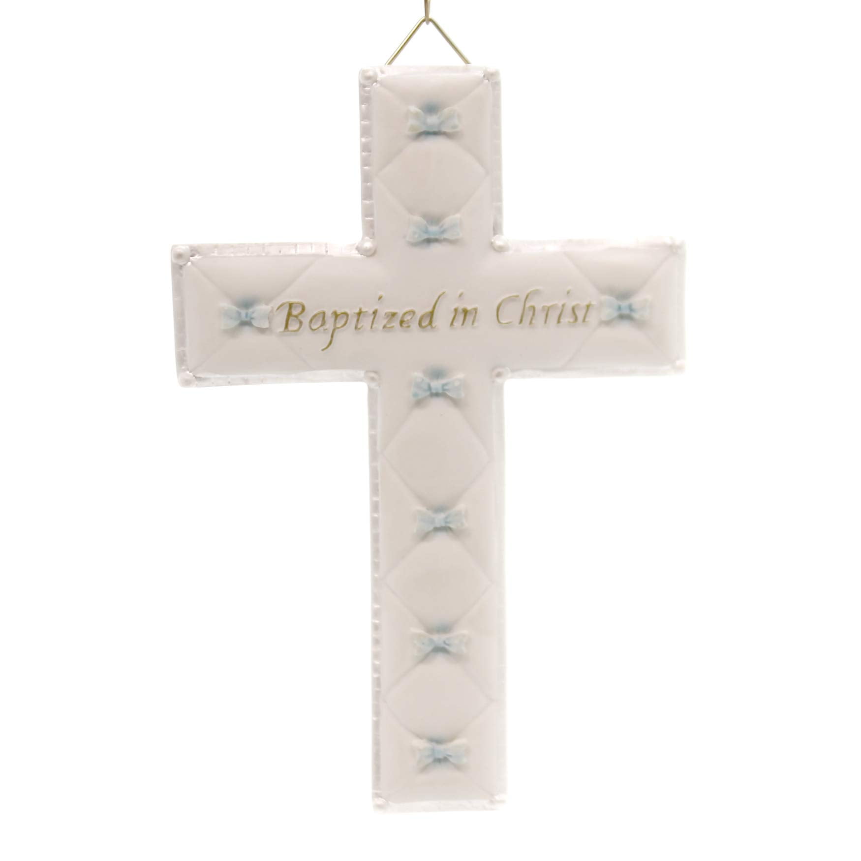 Bas Relief Baptism Cross for a Boy