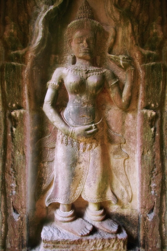 Bas-Reliefs Of Hindu Myths At Angkor Wat Angkor Cambodia Canvas Art - Carson Ganci Design Pics (12 x 19)