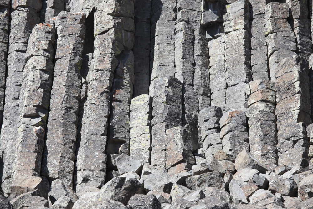 Basalt Columns formed by cooling lava Canvas Art - Richard RoscoeStocktrek Images (18 x 12)