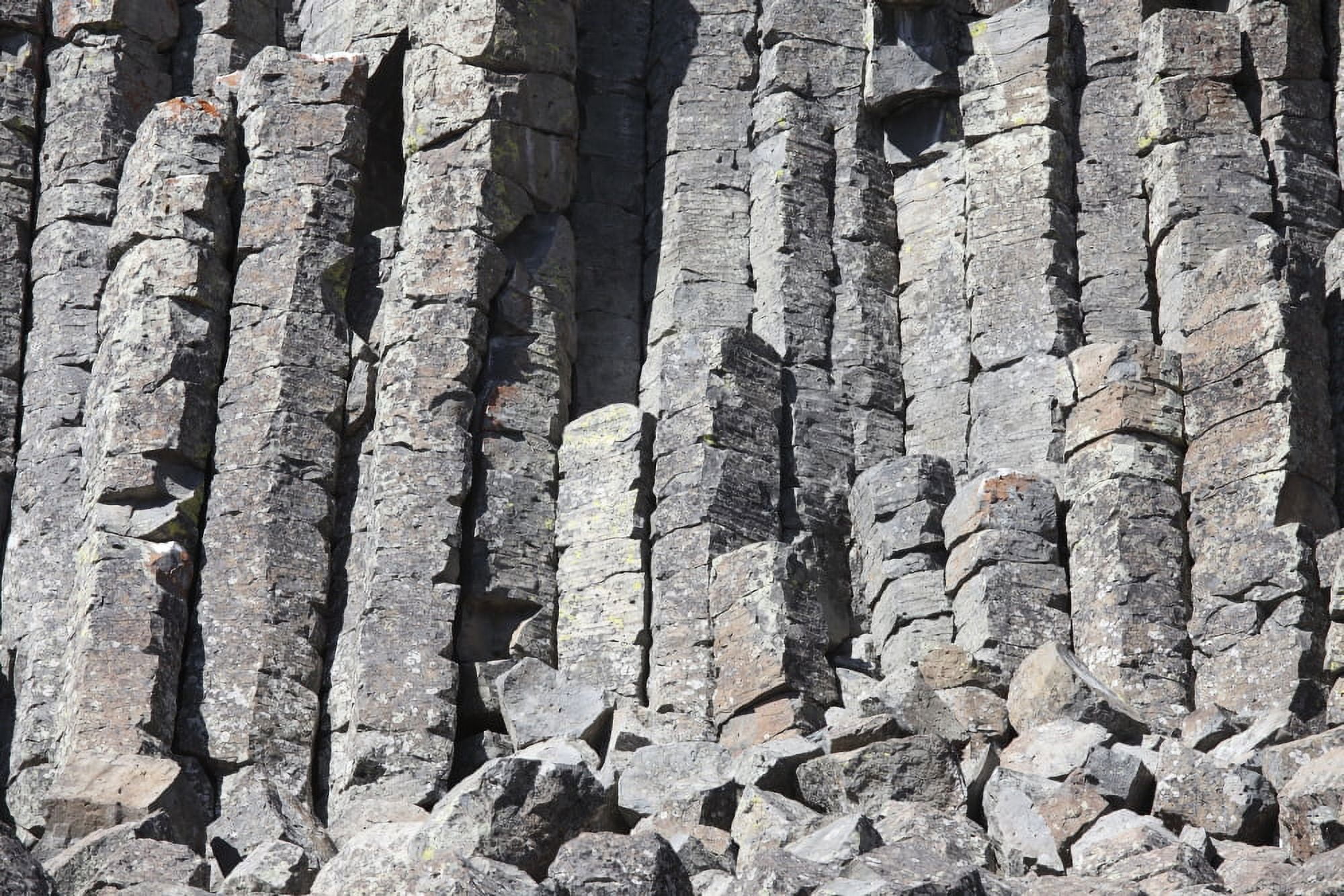 Basalt Columns formed by cooling lava Canvas Art - Richard RoscoeStocktrek Images (35 x 23)