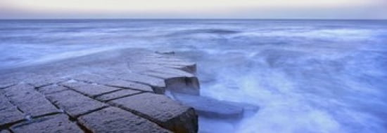 Basalt rock Berwick Upon Tweed Scotland Canvas Art - Panoramic Images (36 x 13)