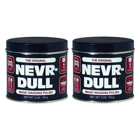 Basch Never Dull Metal Polish Magic Wadding Polish 5 oz, 2 Pack