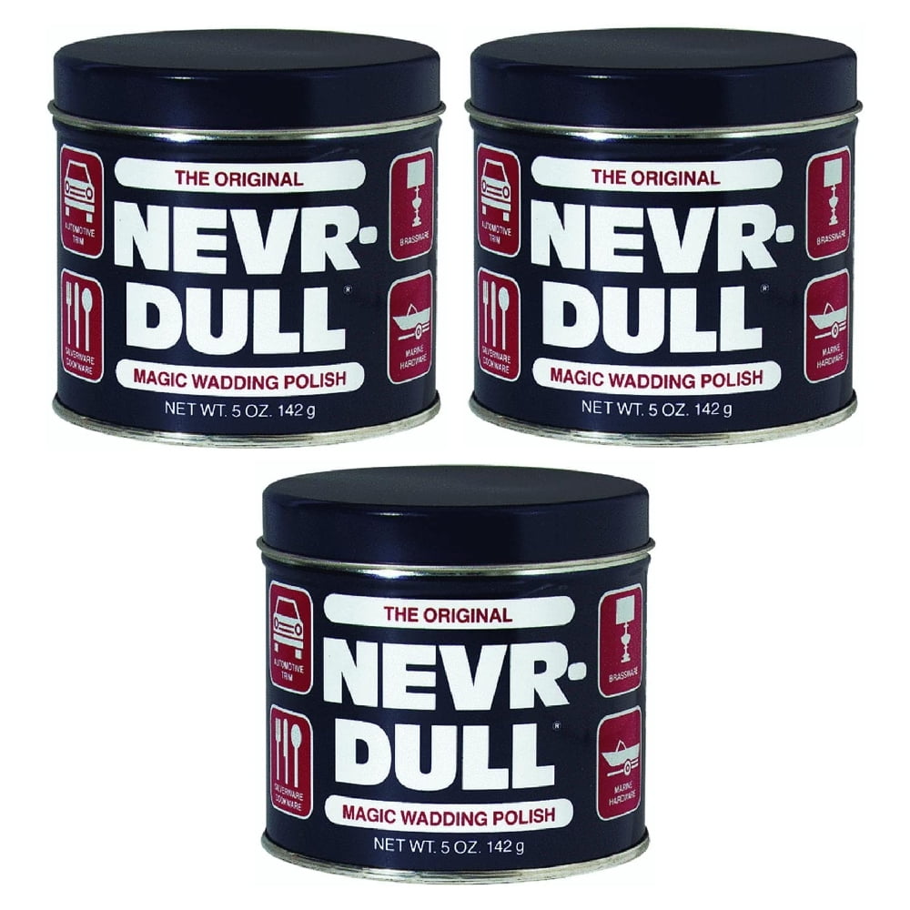  Nevr-Dull Original Model L 5 oz Magic Wadding Metal Polish -  Quantity 3 : Health & Household