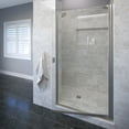 thumbnail image 1 of Basco 3600-1Cl Armon 66" High X 25-1/8" Wide Hinged Semi Frameless Shower Door - Nickel, 1 of 7