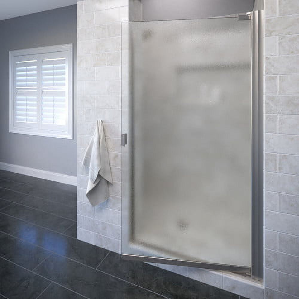 Armon Brushed Nickel 66" Semi-Frameless Pivot Shower Door