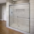 thumbnail image 1 of Basco CLCH05A4770XPSV Classic 70" High X 47" Wide Bypass Semi Frameless Shower Door -, 1 of 7