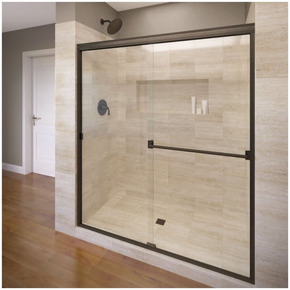 Basco CLCH05A5670CLOR Classic 70" High X 56" Wide Bypass Framed Shower Door - Bronze