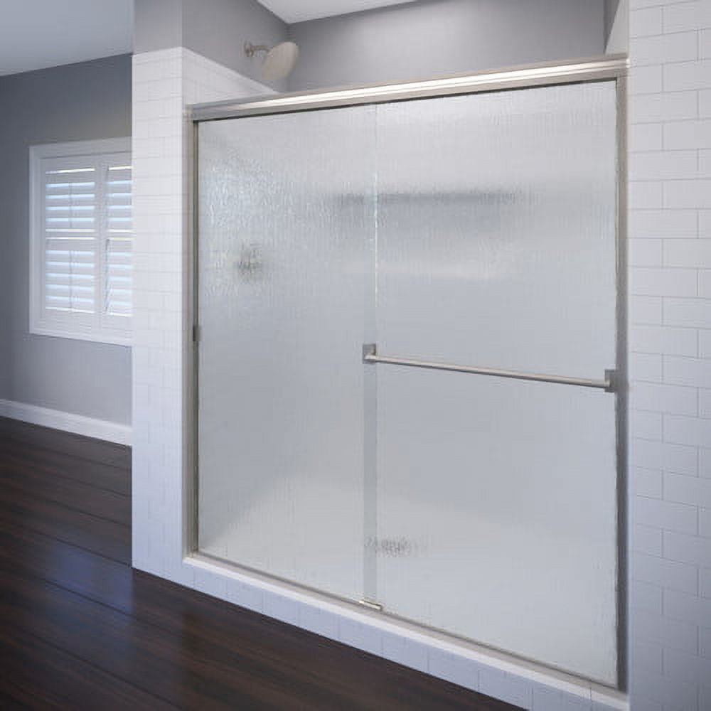 Classic 56" x 70" Chrome Frameless Sliding Shower Door