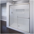 thumbnail image 1 of Basco CLCH05A5670CLBN Classic 70" High X 56" Wide Bypass Framed Shower Door - Nickel, 1 of 7