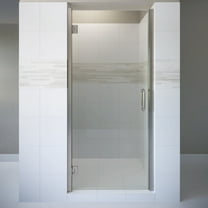 Basco Copa00a3572cl Coppia 72" High X 35-9/16" Wide Hinged Frameless Shower Door - Nickel