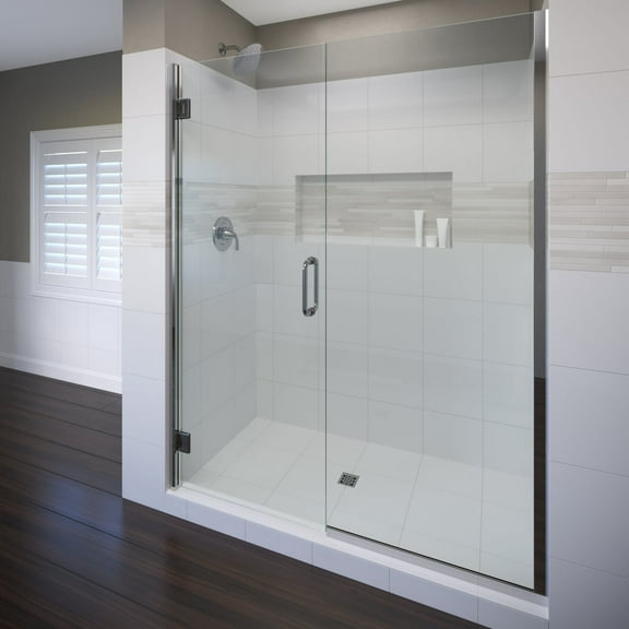 Basco Copa35a4776xp Coppia 76" High X 47-9/16" Wide Hinged Frameless Shower Door - Chrome