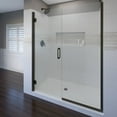 thumbnail image 1 of Basco Copa35a5972xp Coppia 72" High X 59-9/16" Wide Hinged Frameless Shower Door - Bronze, 1 of 5