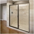 thumbnail image 1 of Basco DLXH35A5968XPOR Deluxe 68-5/8" High X 59" Wide Pivot Framed Shower Door - Bronze, 1 of 7