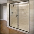 thumbnail image 1 of Basco INFH35A4768CLOR Infinity 68-5/8" High X 47" Wide Hinged Framed Shower Door - Bronze, 1 of 7