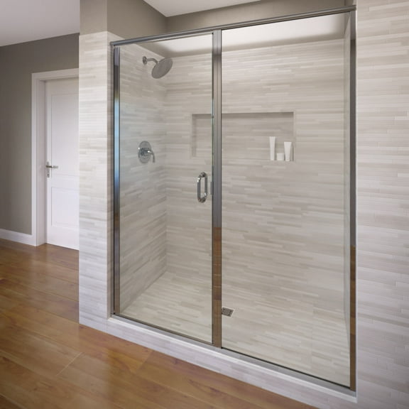 Basco Infh35a4772xp Infinity 72-1/8" High X 47" Wide Hinged Framed Shower Door - Chrome