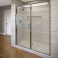thumbnail image 1 of Basco Infh35a5876cl Infinity 76-1/8" High X 58" Wide Hinged Framed Shower Door - Chrome, 1 of 7