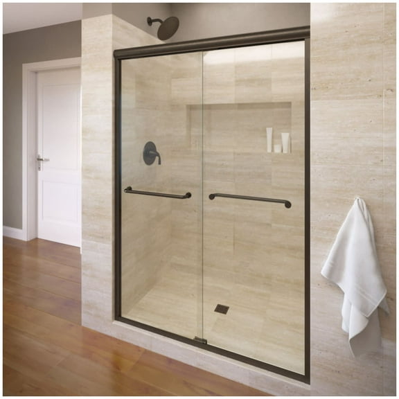 Basco Infh05a4870xp Infinity 70" High X 47" Wide Bypass Semi-Frameless Shower Door -