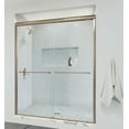 thumbnail image 1 of Basco Infinity 70" High x 47" Wide Bypass Semi-Frameless Shower Door with Clear Glass, 1 of 7