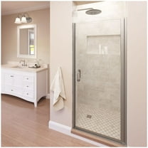 Basco Infn00a3372cl Infinity 72" High X 33" Wide Hinged Framed Shower Door - Nickel