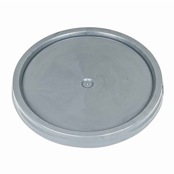 Basco Pail Lid, 12.25 in OD, Plastic, Gray ROP2100CVR-TT-GRAY