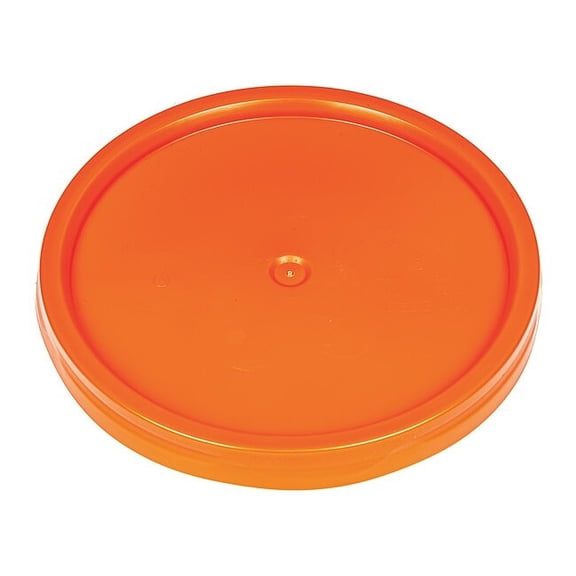 Basco Pail Lid, 12.25 in OD, Plastic, Orange ROP2100CVR-TT-OR
