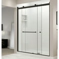 thumbnail image 1 of Basco RTLH05B4870CLWI Rotolo 70" High X 48" Wide Bypass Semi Frameless Shower Door - Black, 1 of 6