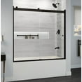 thumbnail image 1 of Basco RTLH05B6057CLWI Rotolo 57" High X 60" Wide Bypass Semi Frameless Tub Door - Black, 1 of 6