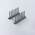 thumbnail image 1 of Basdi Adjustable Dish Rack, Adjustable Plastic Dish & Pot Lid Rack - Sturdy Stackable Organizer for Plates, Bowls, & Lids, Saves Cabinet Space & Prevents Scratches, Plate Organizer Stackable, Grey, 1 of 4