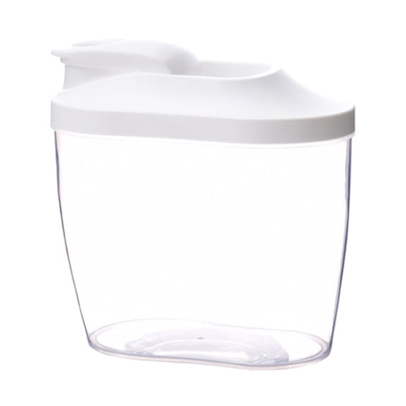 Basdi Airtight Food Storage Container with Pour Spout - Bpa-Free Plastic, Leak-Proof Lid, Clear Design - Pantry Organizer for Spaghetti, Sugar, Rice, Cereal, Dry Goods - Portable Kitchen Container