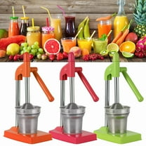 Basdi Citrus Juicer, Commercial Grade Stainless Steel Juicer - Extra Large Manual Citrus Press, Countertop Orange & Lemon Squeezer, Heavy-Duty Fresh Juice Extractor, Manual Fruit Press, Green