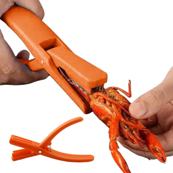 Basdi Crawfish Peeler, Efficient Crawfish Peeler Tool - Professional Shell Removal Device for Seafood, Ergonomic Claw Shucker for Home & Restaurant Use, Seafood Shell Tool, Orange