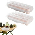 thumbnail image 1 of Basdi Egg Storage Container, Transparent Egg Storage Box - Stackable Anti-Collision Egg Rack for Refrigerator | Secure Lid, Easy Open, Maximizes Fridge Space for Families, Stackable Egg Box, A, 1 of 7