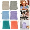 thumbnail image 1 of Basdi Jewelry Bags, Burlap Jewelry Storage Bags - 9X12Cm Cotton Craft Sacks for Christmas and Gifts | Reusable, Natural Look, Perfect for Diy Projects and Small Items, Gift Packaging Bags, Q, 1 of 10
