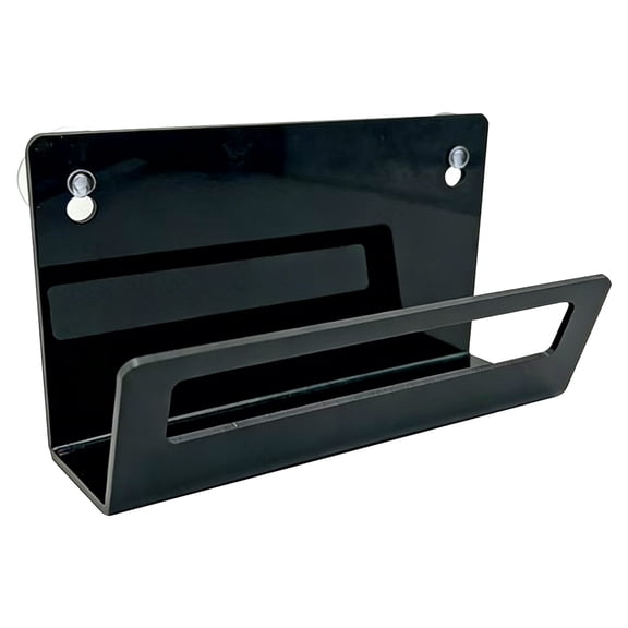 Basdi Kitchen Sponge Holder with Suction Cup - Quick Draining 6.9" Stand with Aeration Support - Reliable Basin Organization for Drying Efficiency - Clutter Management, Kitchen Sink Organizer, Black
