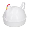 thumbnail image 1 of Basdi Microwave Egg Cooker, Microwave Egg Cooker - Chicken-Shaped Rapid Boiler for 4 Eggs | Bpa-Free, Time-Saving, Perfect for Quick Breakfasts and Busy Mornings, Chicken Shaped Steamer, White, 1 of 9