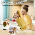 thumbnail image 1 of Basdi Mortar and Pestle, Bamboo Mortar and Pestle - Covered Garlic Press and Grinder Bowl | Natural Material, Non-Slip Base, Perfect for Crushing Herbs and Spices, Covered Grinder Bowl, A, 1 of 10