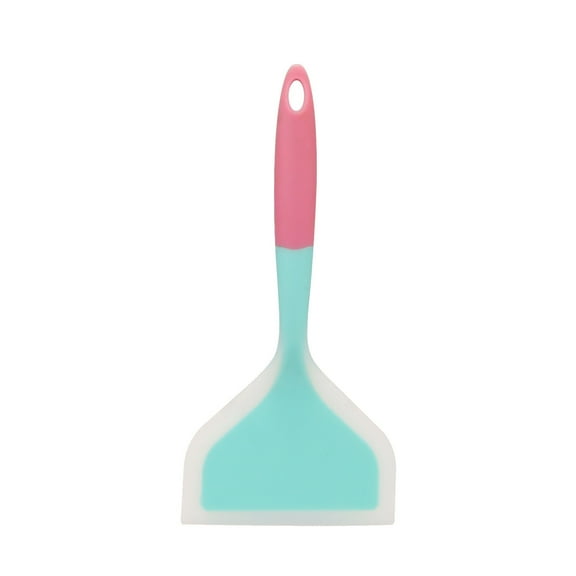Basdi Non-Stick Silicone Spatula, 10.11" Non-Stick Silicone Spatula - Heat-Resistant & Flexible Head for Pancakes and Baking, Non-Scratch & Comfortable Grip, Protects Cookware, Pancake Turner, C